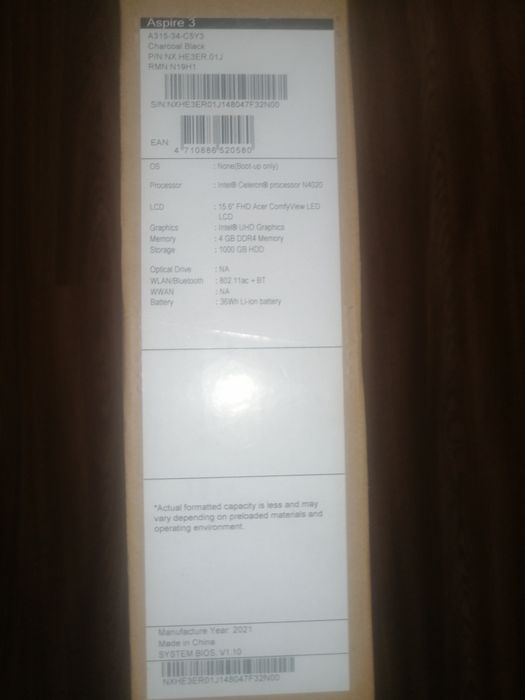 Ноутбук Acer Aspire