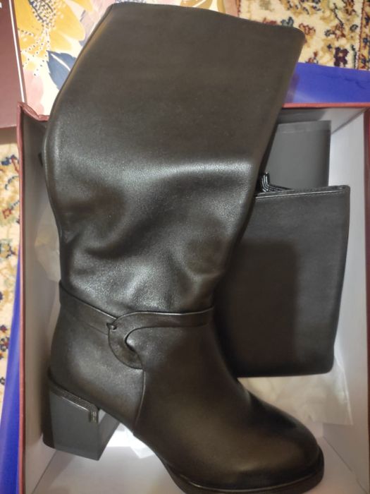 Кожанные сапоги