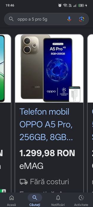 Telefon Oppo a5 pro 5G