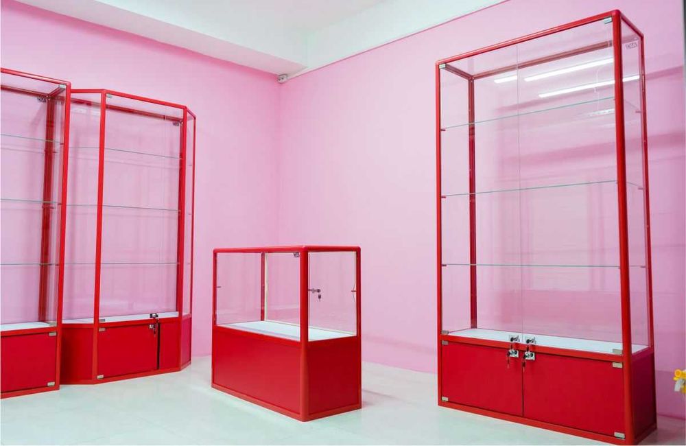 Прилавок витрина, стеклянная, metal oynaly vitrina va prilavkalar