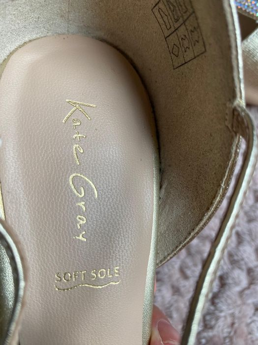 Pantofi aurii Kate Gray