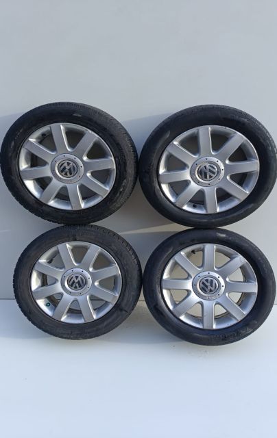 Set jante aliaj cu anvelope m+s, 5 X 112 / Kumho 205/55 R16 Volkswage