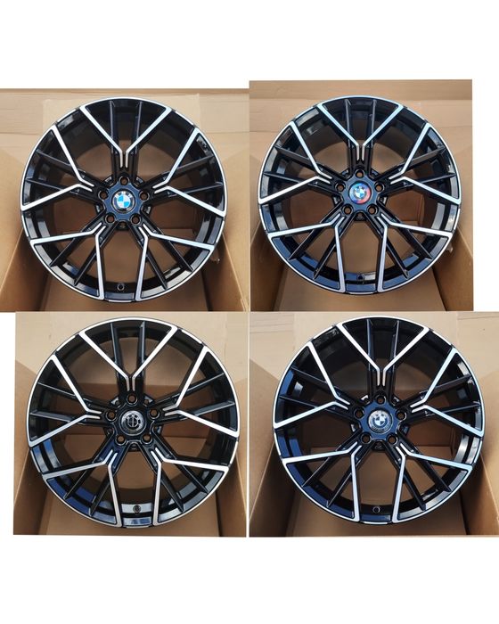 Capace Jante BMW 56 mm Anniversary M packet Alb negru Full Black