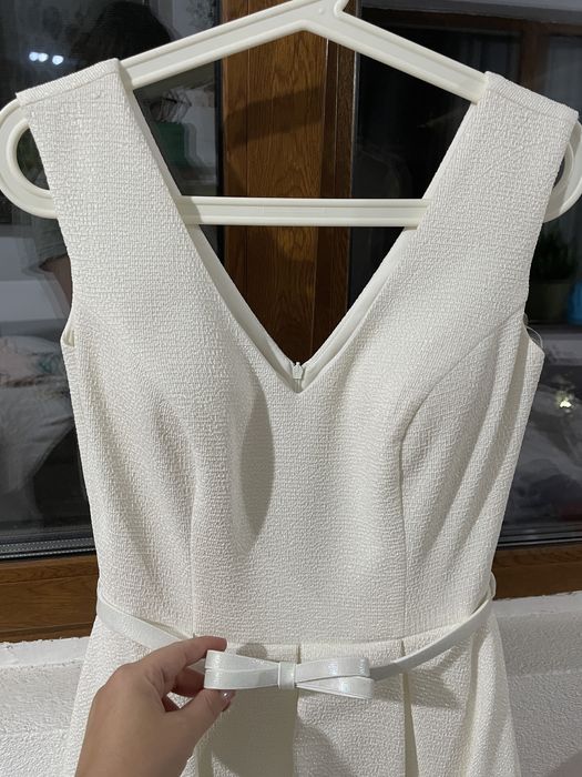 Rochie cununie/mireasa scurta cu buzunare