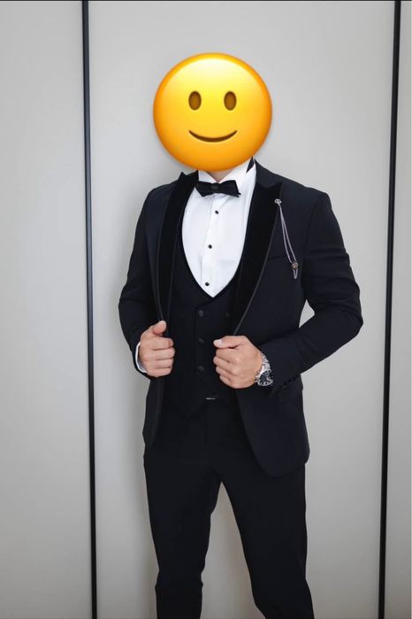 Мъжки костюм за младоженец. Размер 50 М/Л