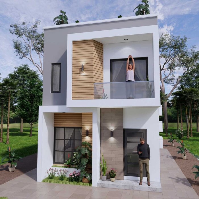 НА ИЗПЛАЩАНЕ - Двуетажна сглобяема къща с 2 спални, 70 кв. м