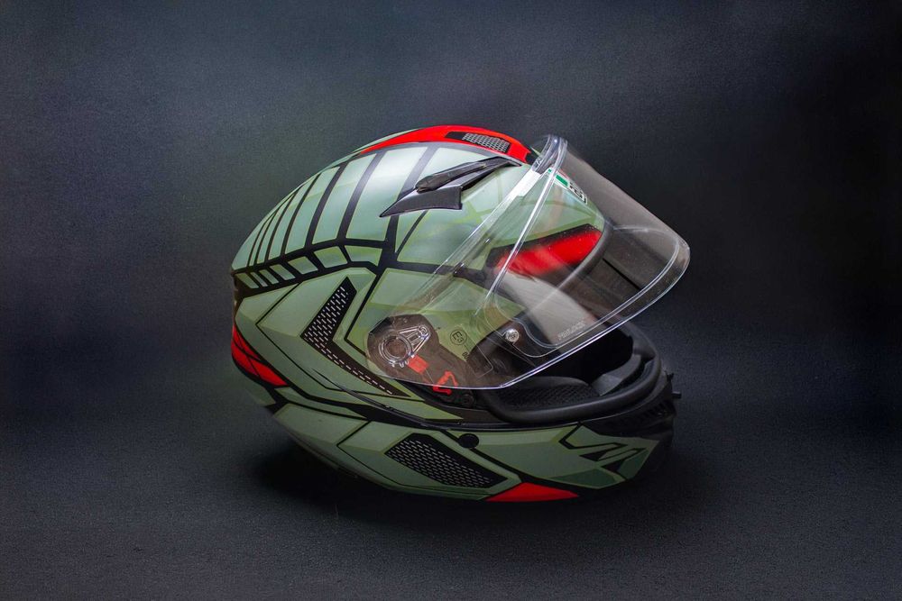 AGV K3 Decept Black/Green/Red каска