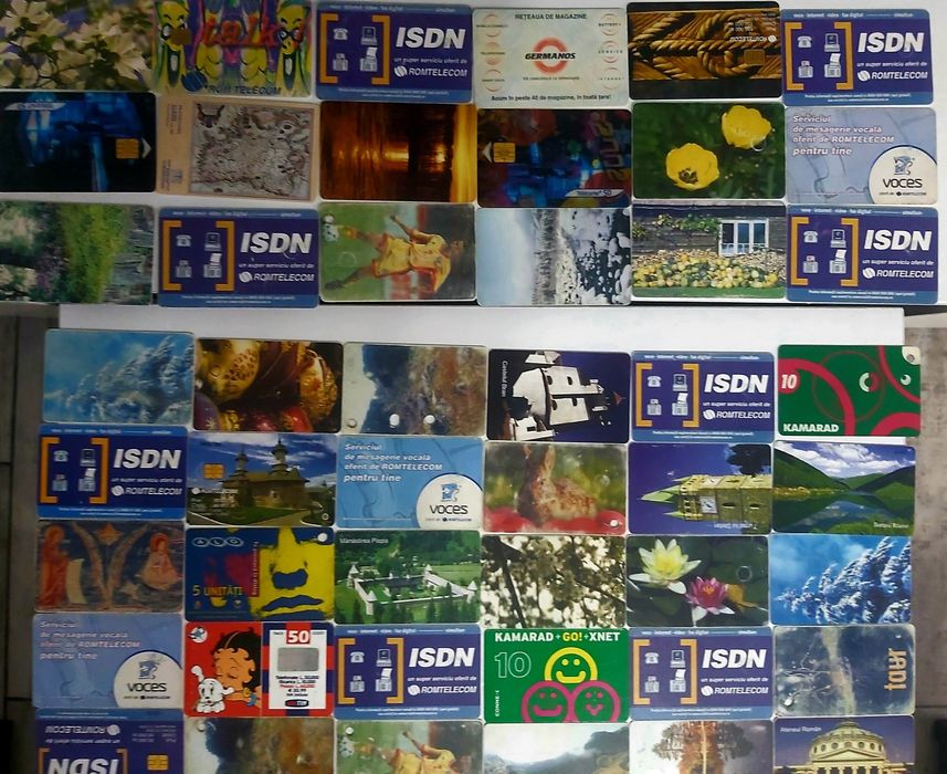 Colectie 144 cartele telefonice vechi