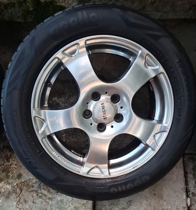 Set 4 Jante Aliaj Magma 15" + Anvelope 185/60 R15 (5 prezoane)