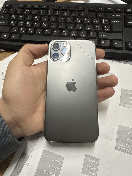 Iphone 12 pro 72% qora 128gb
