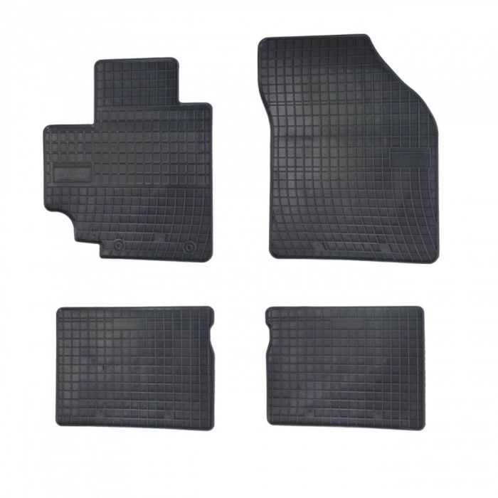 Set covorase auto din cauciuc Alfa Romeo 147 2000-2010, presuri BestAutoVest, negre, 4 buc