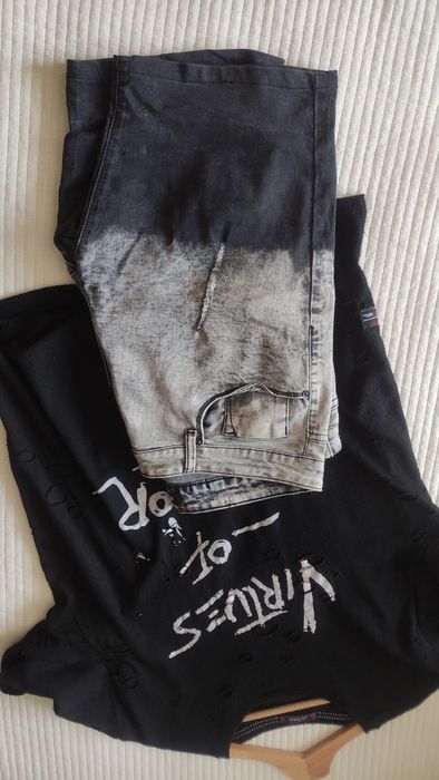 Дънкови Панталони в преливащи цветове