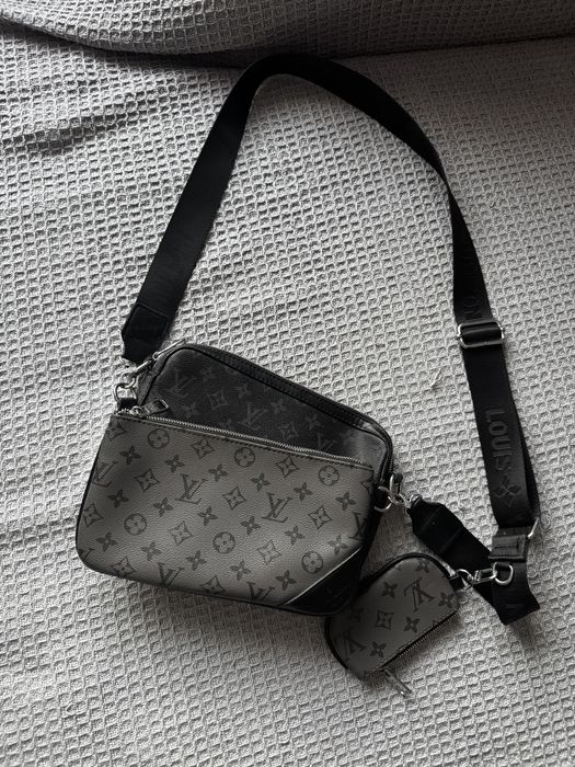 Borsetă Louis Vuitton Messenger Monogram – Negru, Unisex, cu Buzunar Detașabil