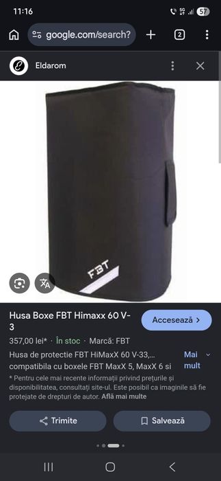Vând husa fbt himaxx 60