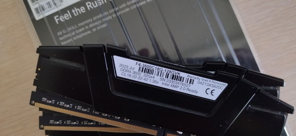 DDR4 128gb 3600 kit G.skill ripjaw