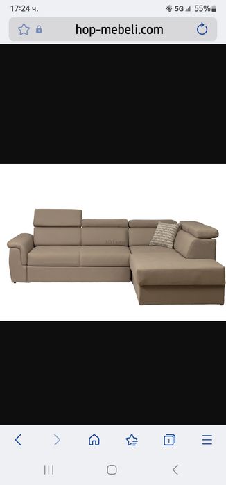 Ъглов диван Барбара