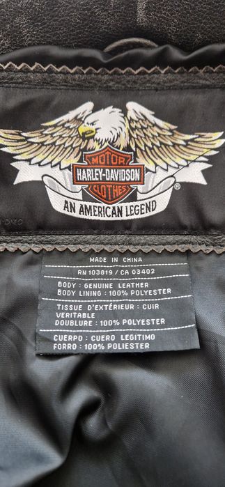 HARLEY DAVIDSON брутално яке естествена кожа