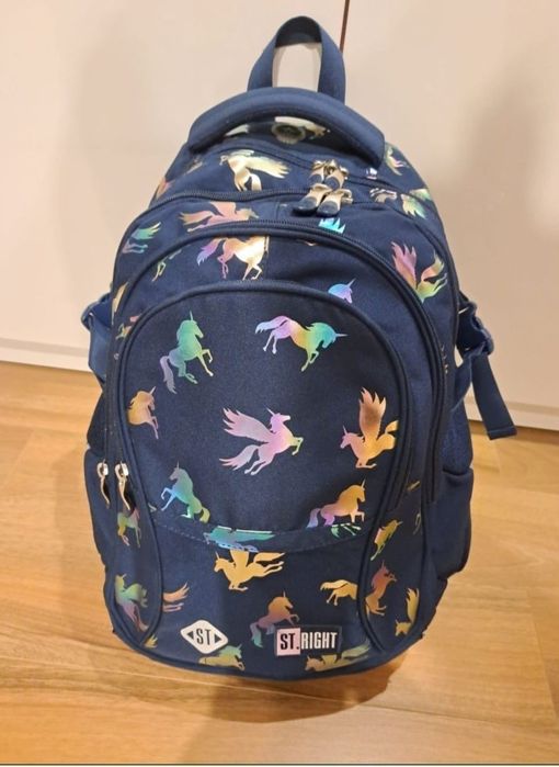 Ghiozdan scoala copii, rucsac cu unicorni