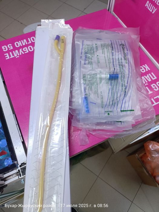 Катетер фолея и мочеприемник