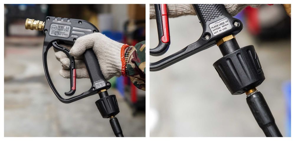 MJJC Професионален пистолет за водоструйка + 5-в-1 дюза Quick Connect