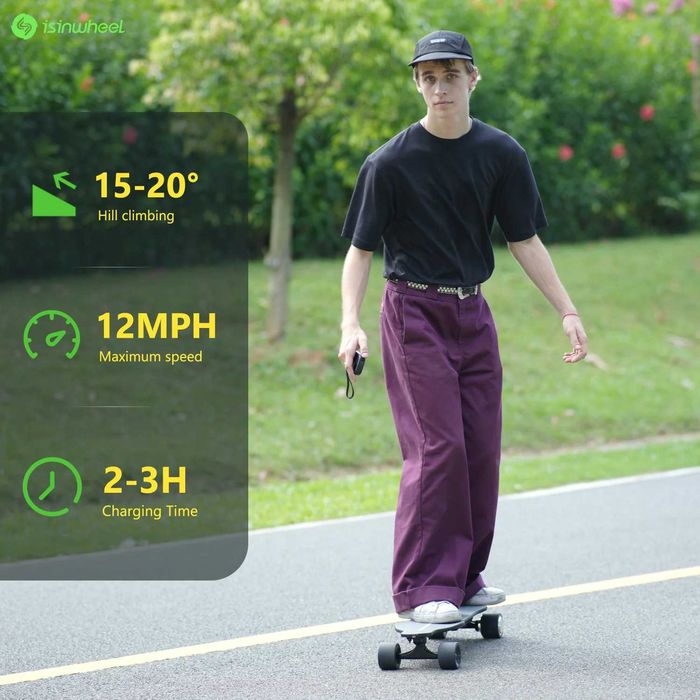 Skateboard electric isinwheel V6 adulti