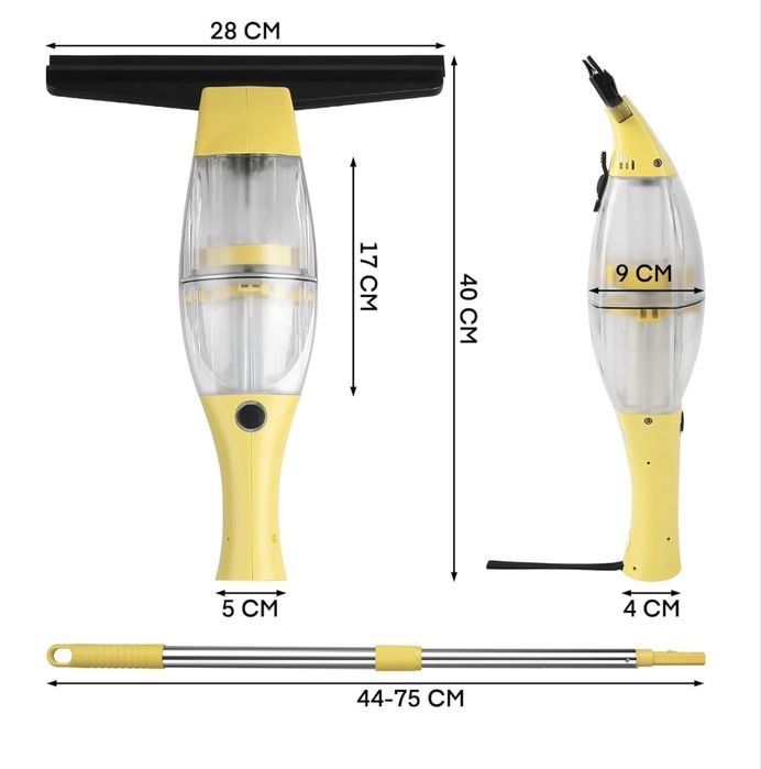 Комплект стъклочистачка с телескопична дръжка