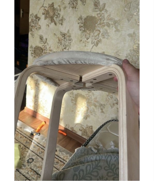 Чехол для стула бежевый 32 см 3шт