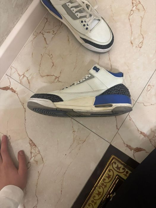 Jordan 3 blue and white