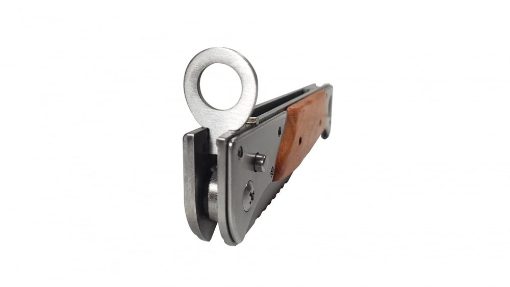 Set 4 briceaguri vanatoare, Ak System, otell, maro, teaca inclusa