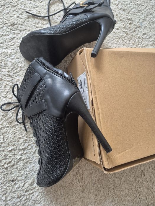 Botine  toc si  varf deschis 36