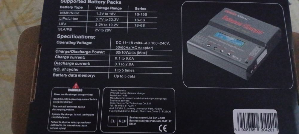 Vând încărcător lipo-nmah haiisto  hb6ac