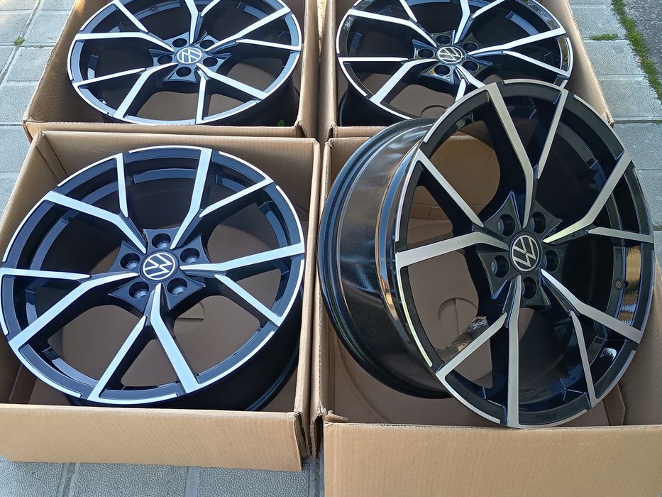 ПРОМОЦИЯ! Чисто НОВИ!! ДЖАНТИ VW R LINE  17" 5X100 Фолксваген Поло Голф Ауди Сеат Шкода 5х100