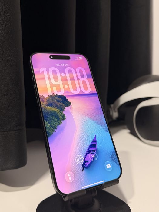iPhone 16 Pro Max 256GB Black Titanium, Baterie 99%, Impecabil, Fără zgârieturi + Husă