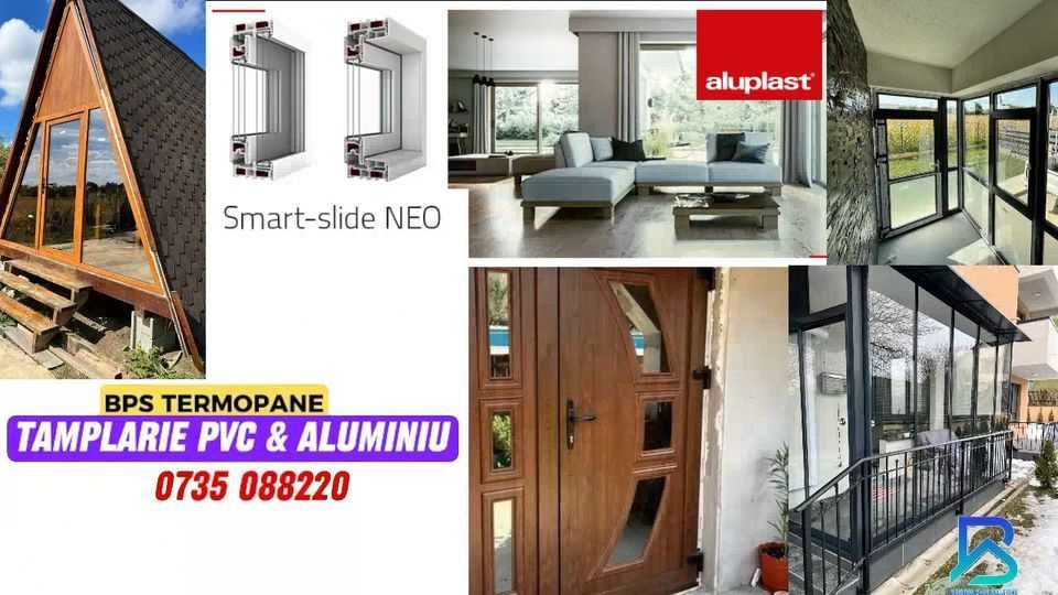 Tâmplărie PVC Iași: Ferestre Uși Balcoane Terase Termopan  la comandă
