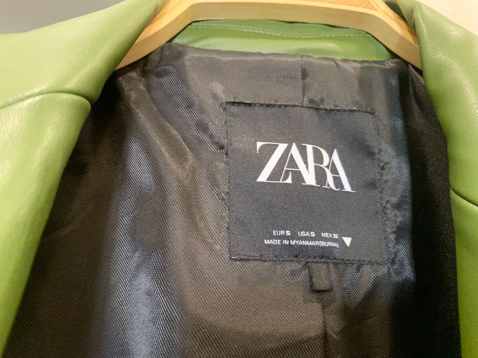 Кожаный пиджак Zara