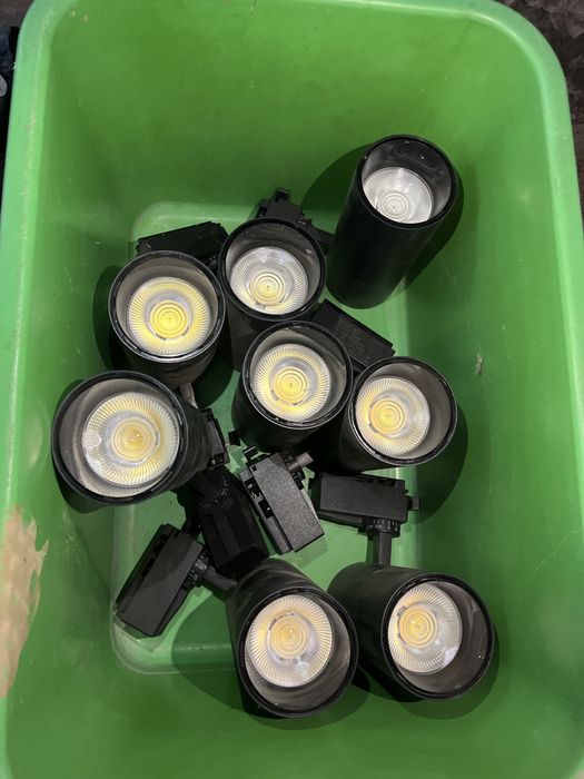 Трековый светильник на лампы, LED, белый