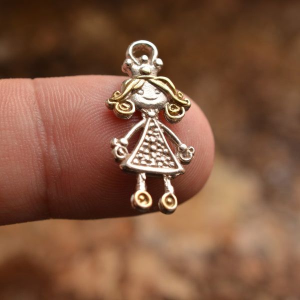 „Малка принцеса“ – сребърен медальон 925 | Талисман на детската радост