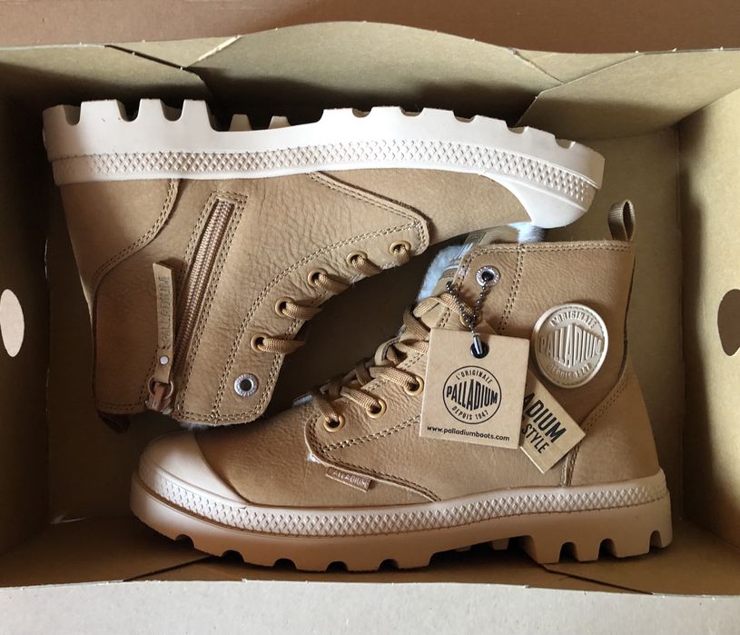 Palladium Pampa Hi Zip WL ОРИГИНАЛНИ дамски боти/естествена кожа 40/25