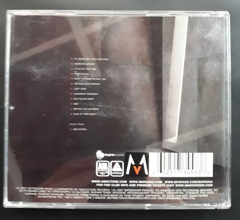 Оригинален CD диск: Maroon 5