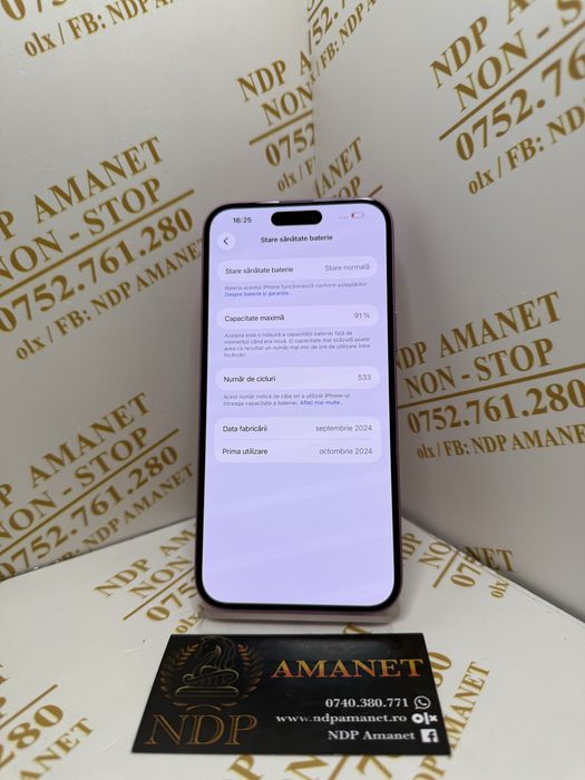 NDP Amanet Braila Iphone 16 Plus(54490)