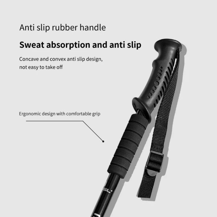 Треккинговая палка (черная)