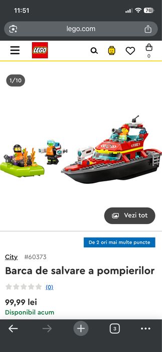lego seturi barca de salvare si camioneta cu elicopter