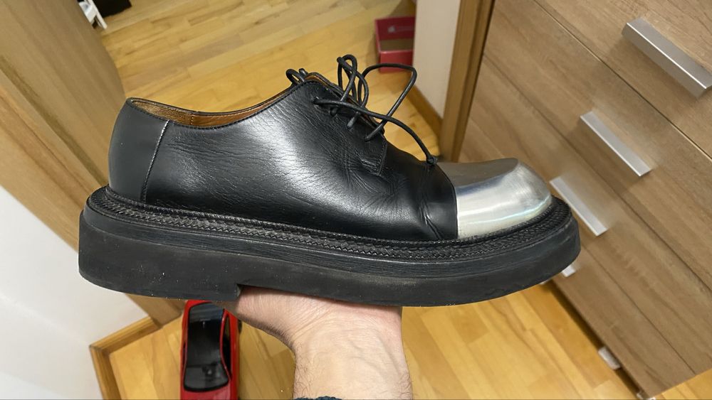 Pantofi piele vitel marsell Marsèll Black Alluce Derbys