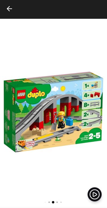 Tren Lego Duplo cu sine si pod (complet)+ alte seturi incomplete