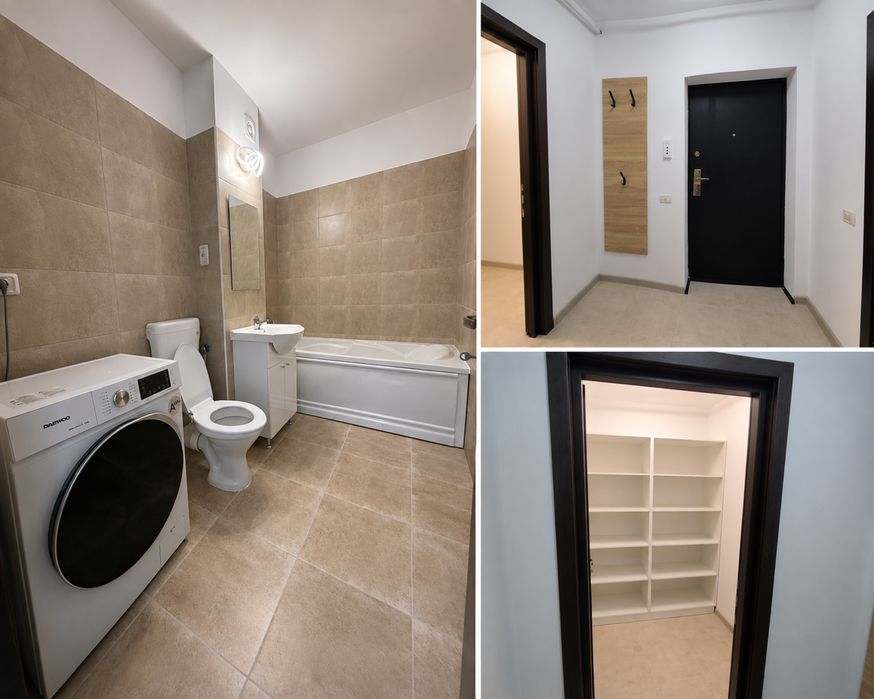 Garsonieră nouă | Prima închiriere | Parcare | Balcon | Complet utilată