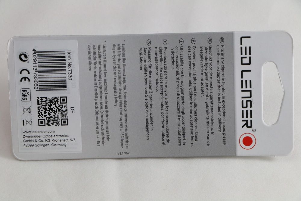 LED LENSER, мини LED фенер за автомобил, 80 lm, 20 m, Германия