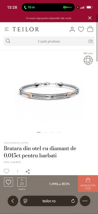 Bratara barbati Teilor