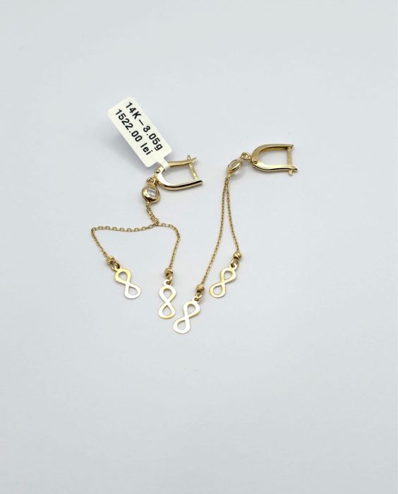 Bijuteria Royal cercei aur 14k 3.05 gr