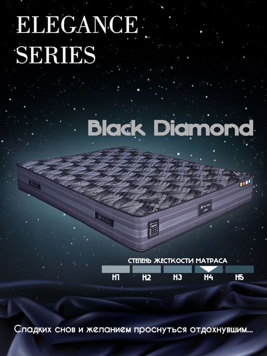 Black Diamond – беспружинный анатомический матрас с 5 слоями