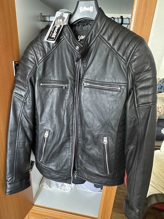 Geaca piele Schott Motard Marime L - Nou, cu etichete.